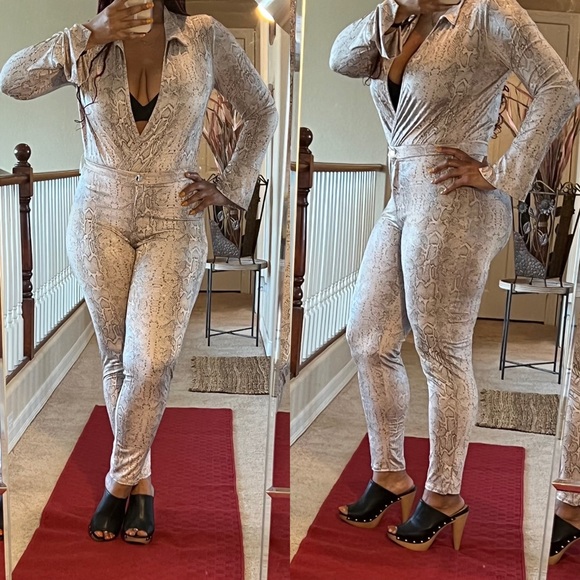 Sneak Print Two-piece Set - Picture 3 of 6